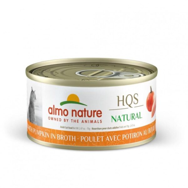 Almo Nature - CHICKEN WITH PUMPKIN IN BROTH Wet Cat Food - 70GM (2.4oz)