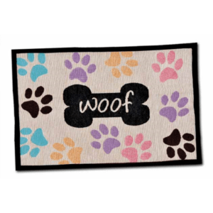 Bella Fashion Mats - Woof With Multi Paws