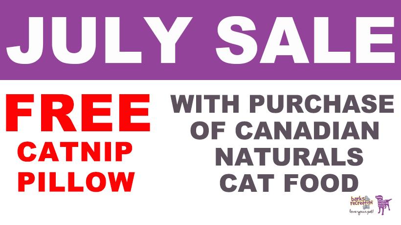FREE CATNIP PILLOW TOY With Any Canadian Naturals Cat Food Purchase