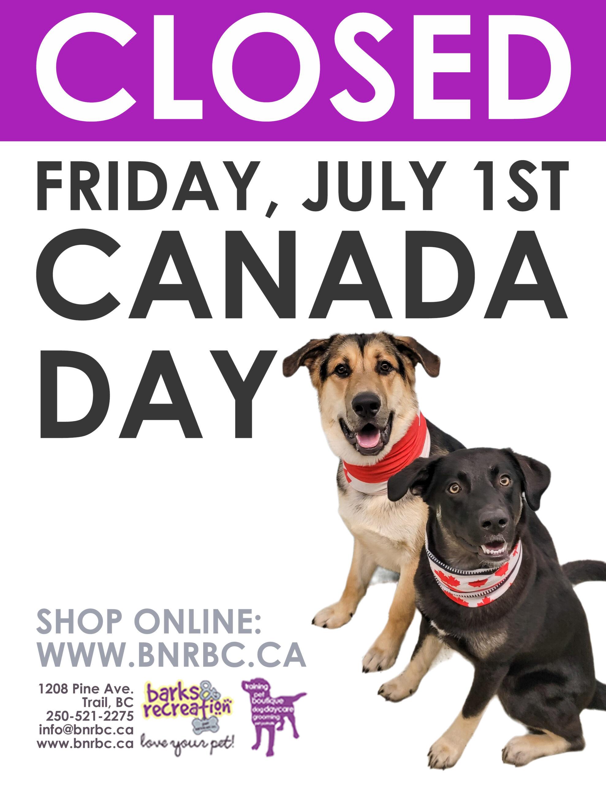 Canada Day Hours Poster 2022