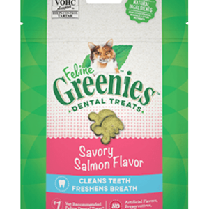 Greenies - Dental Treat Savory Salmon Cat Treat - 130G (4.6oz)