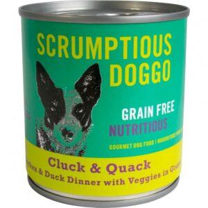 Scrumptious - CLUCK & QUACK - CHICKEN, DUCK & VEGGIES Dinner in Gravy - 255GM (9oz)