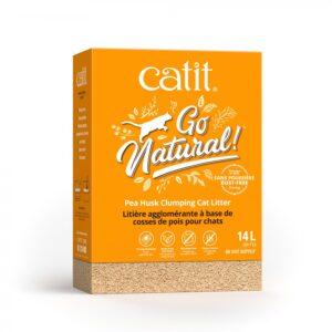 Catit - Go Natural! Pea Husk Clumping Cat Litter - Vanilla - 5.6KG (12.3lb)