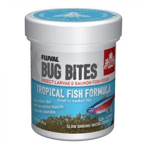 Fluval - Bug Bites Tropical Formula - Small to Medium - 0.7-1.0 mm granules - 45GM