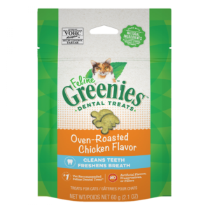 Greenies - Cat Dental OVEN ROASTED CHICKEN Flavour Cat Treats - 130G (4.6oz)
