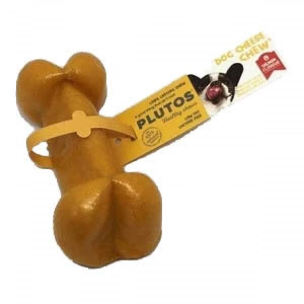 Plutos - Cheese & Salmon Dog Chew - Medium 9.5CM (3.75in) - 60GM