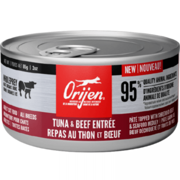 Champion Foods - Orijen TUNA and BEEF Entrée Wet Cat Food - 85GM (3oz)