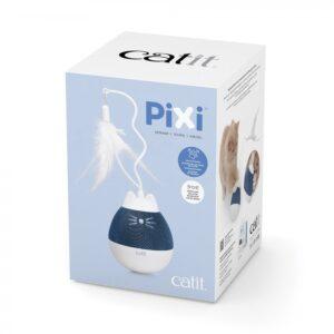 Catit - PIXI Spinner Electronic Cat Toy - White & Blue Cat Toy - 22CM