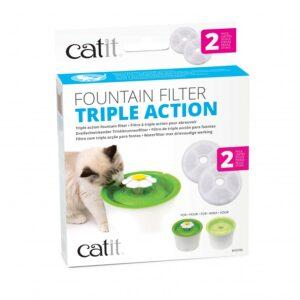 Catit - Triple Action Fountain Filter - 2pk