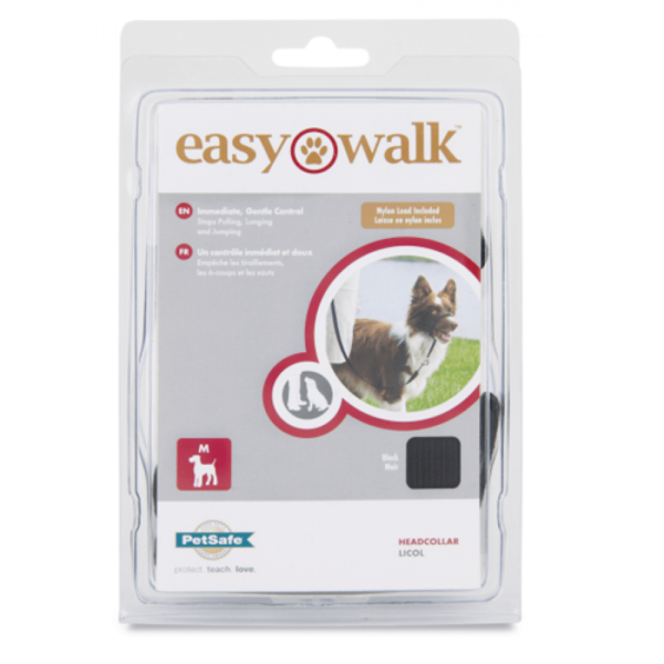 PetSafe - Easy Walk Headcollar Black - Medium 11-27kg (24.3-59.5lbs)