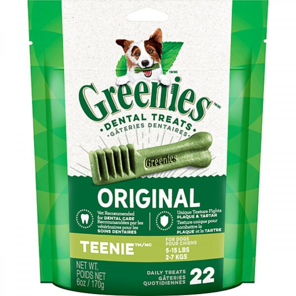 Greenies - Dog Dental Chew ORIGINAL - TEENIE 22CT - 170GM (6oz)