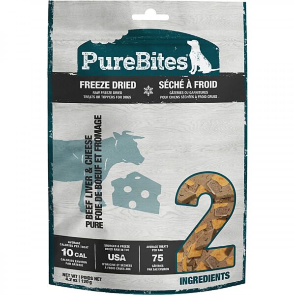 PureBites - BEEF AND CHEESE Dog Treats - 120G (4.2oz)
