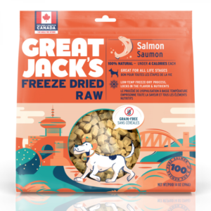 Canadian Jerky - Great Jack's Dog Treats FD Raw Salmon - 396GM (14oz)