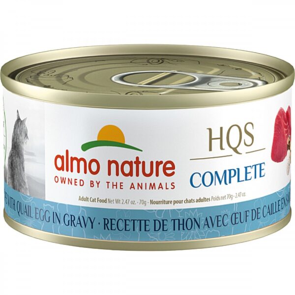 Almo Nature - HQS TUNA and QUAIL EGG in Gravy Cat Food - 70GM (2.47oz)