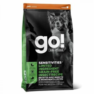 Petcurean - GO! Sensitivities GF LID INSECT Dog Food - 1.59kg (3.5LB)