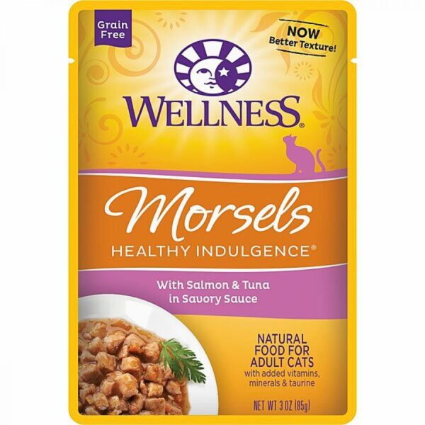 Wellness - Morsels - Salmon and Tuna in Savory Sauce - 85GM (3oz)