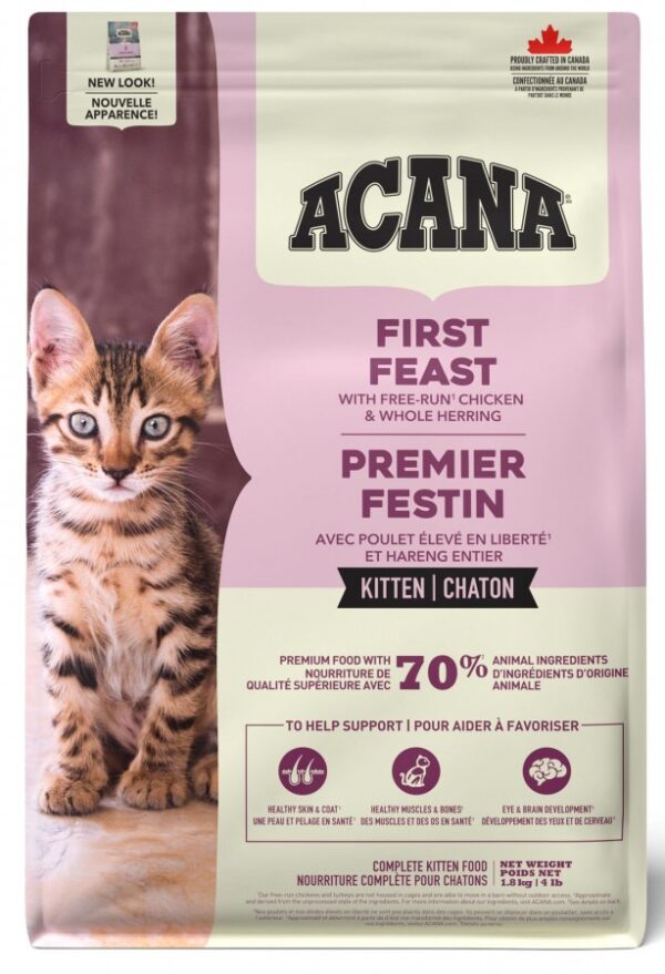 Champion Foods - Acana - FIRST FEAST Dry Cat Food - 1.8KG (4lb)