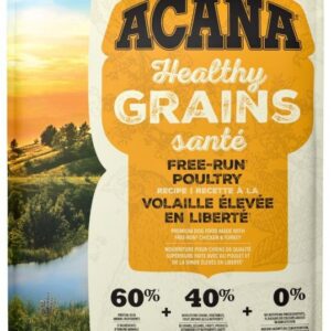 Champion Foods - Acana HEALTHY GRAINS - FREE-RUN POULTRY recipe Dry Dog Food - 10.2KG (22.5lb)