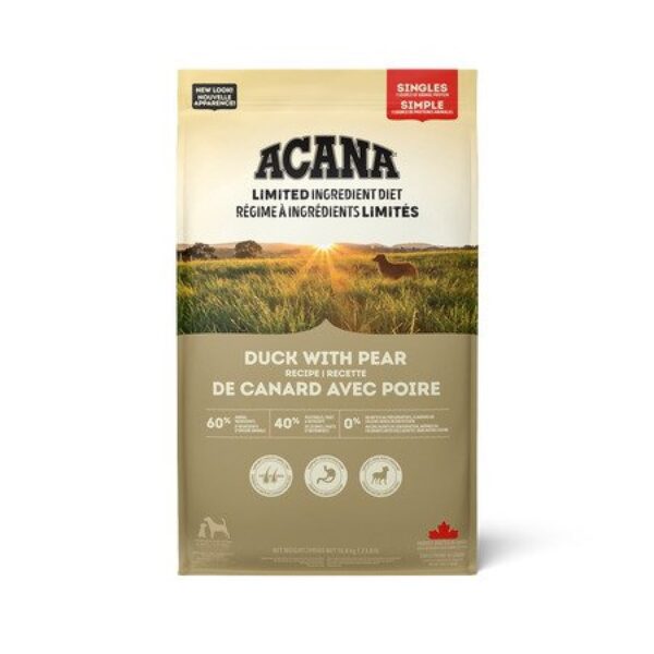 Champion Foods - Acana LID DUCK WITH PEAR RECIPE Dry Dog Food - 10.8KG