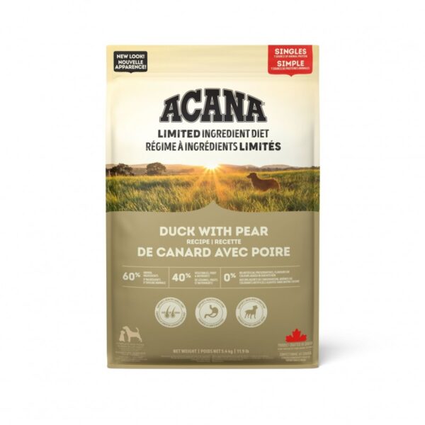 Champion Foods - Acana LID DUCK WITH PEAR RECIPE Dry Dog Food - 5.4KG