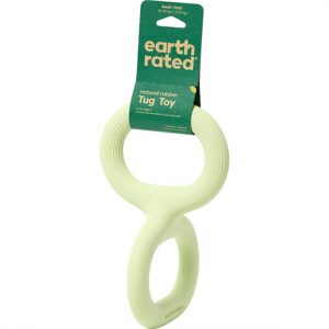 Earth Rated - Rubber Tug Dog Toy - GREEN - SMALL - 23.5CM (9.25in)