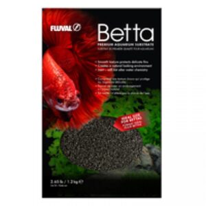 Fluval - Betta Premium Aquarium Substrate, Black - 1.2KG (2.65lb)