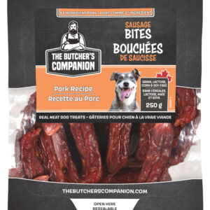 The Butcher's Companion - PORK SAUSAGE LINKS Dog Treats - 250GM (8.8oz)