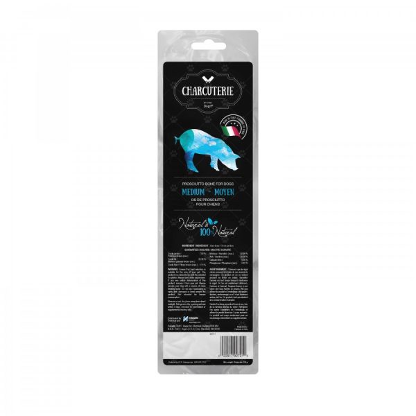 Charcuterie by Dogit - Prosciutto Bone for Dogs - Medium (Tibia) - Min Wt 150GM (5.3 oz)