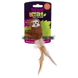 Mad Cat - Sloth Silvervine Stick Cat Toy - 9CM (3.5in) Tall