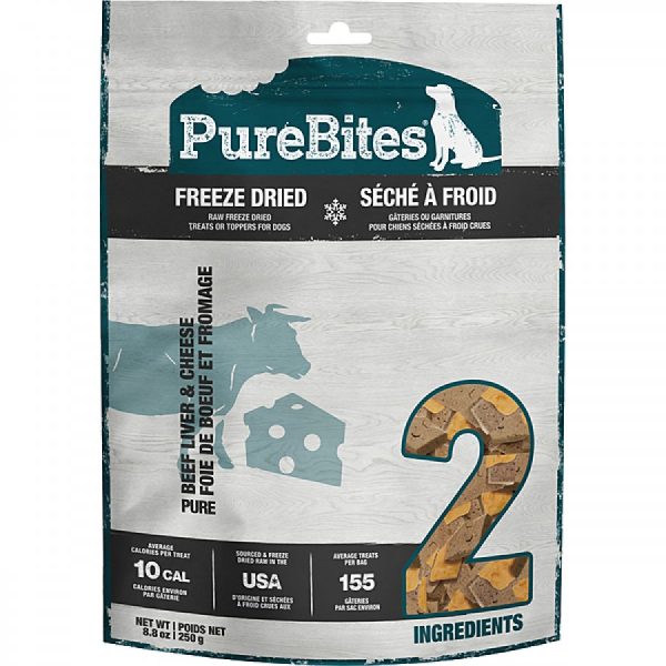 PureBites - Freeze Dried BEEF and CHEESE Dog Treat - 250GM