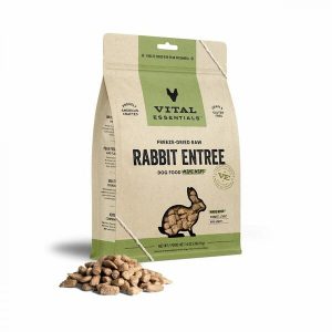 Vital Essentials - Freeze Dried Raw RABBIT ENTREE Mini Nibs Dog Food - 396.9GM (14oz)