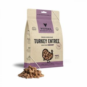 Vital Essentials - Freeze Dried Raw TURKEY ENTREE Mini Nibs Dog Food - 396.9GM (14oz)