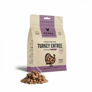 Vital Essentials - Freeze Dried Raw TURKEY ENTREE Mini Nibs Dog Food - 155.9GM (5.5oz)