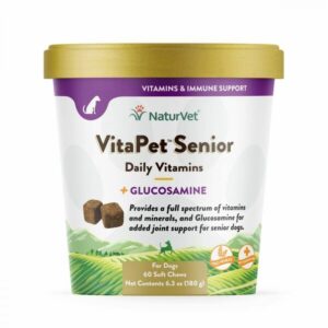 NaturVet - Soft Chew VitaPet Daily Senior & Glucosamine - 60CT