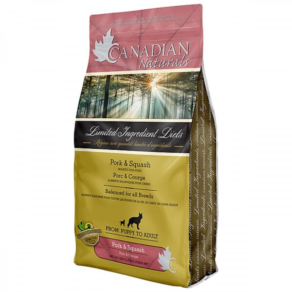 Canadian Naturals - Grain Free Fresh PORK & BUTTERNUT SQUASH Dry Dog Food - 5.44KG (12lb)
