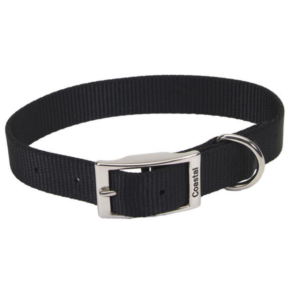 Coastal - Standard Nylon Buckle Dog Collar - Black - 2.5 x 46CM
