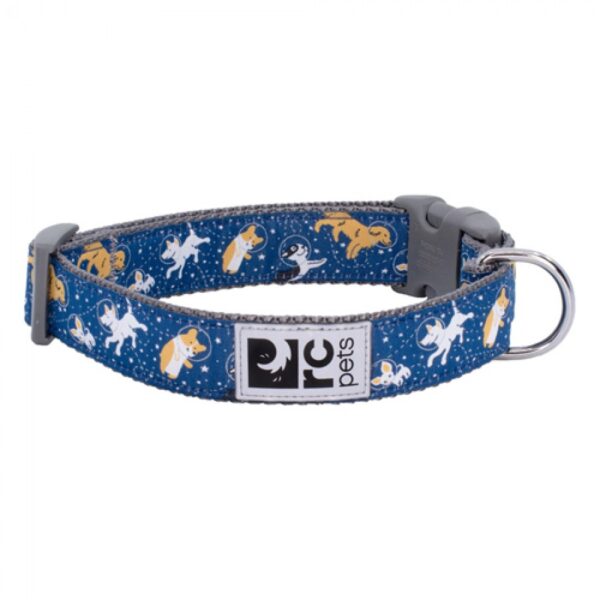 RC Pets - WIDE Clip Collar - SPACE DOGS - Medium - 1.5in x 12-20in