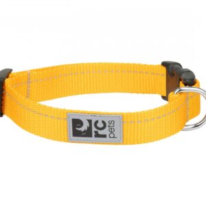 RC Pets - PRIMARY Clip Collar - MARIGOLD - XSmall - 0.6in x 7-9in