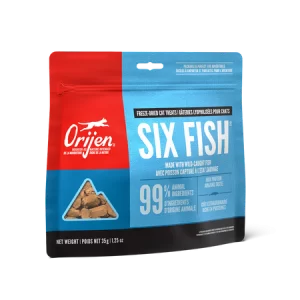 Champion Foods - Orijen - Freeze-Dried SIX FISH Cat Treats - 35GM (1.25oz)