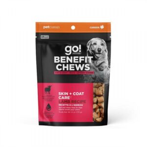 Petcurean - GO! Benefit Chews Skin + Coat Care LAMB Dog Treat - 170GM (6oz)