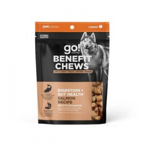 Petcurean - Go! Benefit Chews Digestion + Gut Health SALMON Dog Treat - 160GM (6oz)