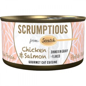 Scrumptious - CHICKEN and SALMON Wet Cat Food - 80GM (2.8oz)