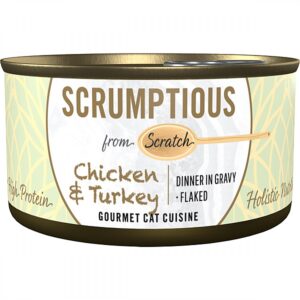 Scrumptious - CHICKEN and TURKEY Wet Cat Food - 80GM (2.8oz)